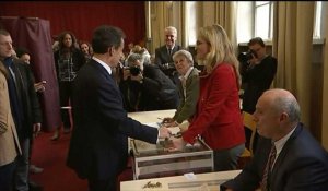 Régionales: vote de Nicolas Sarkozy à Paris