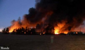 Des flammes gigantesques ravagent un entrepôt dans le New Jersey