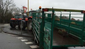 Les agriculteurs manifestent à Montaigu