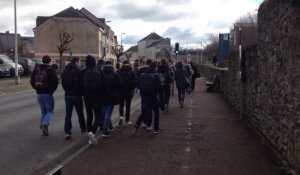 Les lycéens manifestent contre la loi travail