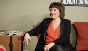 Anne Roumanoff aux USA, juste avant son spectacle à Los Angeles