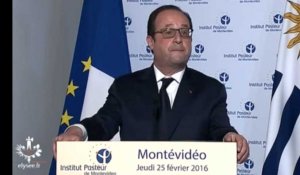 François Hollande : "Quand je suis en Uruguay, je rencontre des Uruguayens" - ZAPPING ACTU DU 01/03/2016