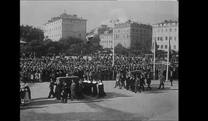 Ajaccio aux siècles derniers : 1951 Retour des cendres de Charles Bonaparte à Ajaccio