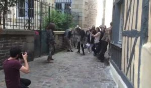 Des zombies pour le tournage d'un clip à Rennes