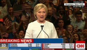 Hillary Clinton : «Nous avons franchi une étape importante»