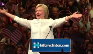 Hillary Clinton première femme candidate d'une grand parti à la présidentielle aux USA