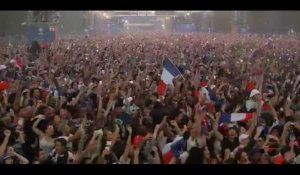 France-Allemagne: les supporters français déchaînés