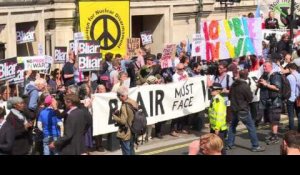 Rapport Chilcot: manifestation pacifiste à Londres