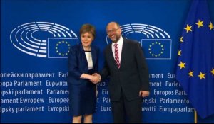 Bruxelles: visite de Nicola Sturgeon au Parlement européen