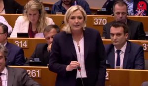 Marine Le Pen se réjouit du Brexit au Parlement européen