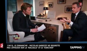 Nicolas Sarkozy ne regrette pas l'épisode sur la "racaille" et le "kärcher" (vidéo)