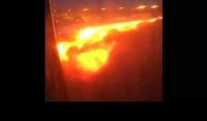 Un avion en feu lors d'un atterrissage d'urgence à Singapour