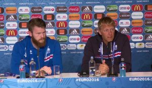 Euro2016 - Islande, conférence de presse: Heimir Hallgrímsson