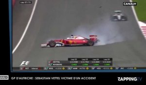 Formule 1 : Sebastian Vettel victime d'un accident pendant le GP d'Autriche (Vidéo)