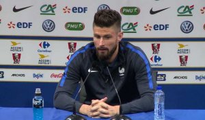 Euro 2016 - Bleus, conférence de presse: Olivier Giroud
