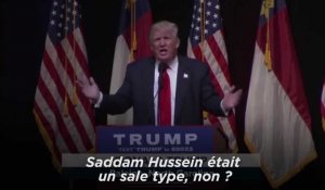 Trump : "Ce qu'a fait de bien Saddam Hussein ? Il tuait des terroristes"