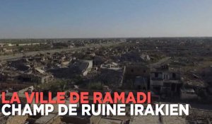 Irak : la destruction de la ville de Ramadi filmée avec un drone