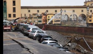 De gros de dégâts après l'effondrement d'un quai à Florence
