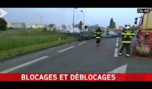 Le déblocage de la raffinerie de Douchy-les-mines, en 42 secondes