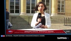 Loi Travail : Après sa rencontre avec Myriam El Khomri, Philippe Martinez refuse d'annuler les manifestations (Vidéo)