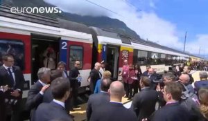 Le nouveau tunnel du Gothard en Suisse, prodige technique et "symbole de l'unité européenne"
