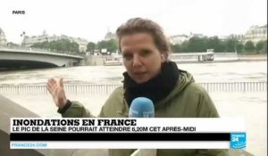 Inondations en France : la Seine continue de monter à Paris et pourrait atteindre 6,20 m