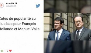Sondage : Hollande et Valls au plus bas