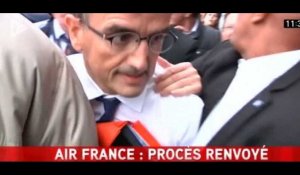 Le procès des salariés d'Air France reporté à la rentrée