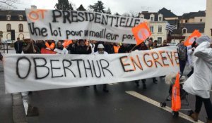 Oberthur : 9e jour de grève, 2e défilé en ville