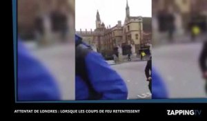 Attentat à Londres : Scène de panique lorsque les coups de feu retentissent (Vidéo)