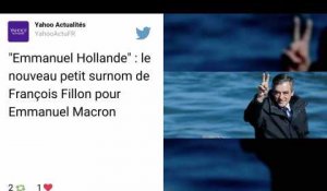 Présidentielle: Emmanuel Macron, rebaptisé "Emmanuel Hollande", par Fillon