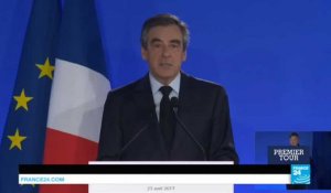 Présidentielle 2017 en France : François Fillon, 1er candidat de la droite à ne pas accéder au 2nd tour