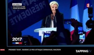 Résultats premier tour : Marine Le Pen qualifiée pour le second tour, elle tacle Emmanuel Macron