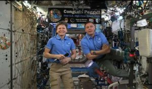 Des astronautes de la Station spatiale parlent avec Donald Trump