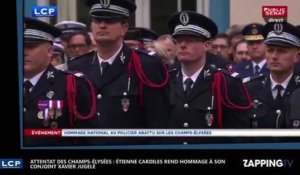 Policier tué sur les Champs-Elysées : l'hommage émouvant de son compagnon (vidéo)