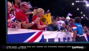 Coupe Davis : Yannick Noah fait chanter les supporters français après la victoire des Bleus