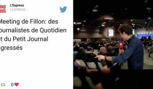 Des journalistes de "Quotidien" et du "Petit journal" disent avoir été agressés au meeting de François Fillon