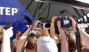 Paris-Roubaix 2017 - L'hommage à Tom Boonen à l'arrivée de son dernier Enfer du Nord