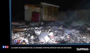 Grande-Synthe : Le camp de migrants détruit par un incendie (Vidéo)