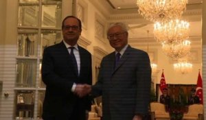 Diplomatie: François Hollande en visite à Singapour