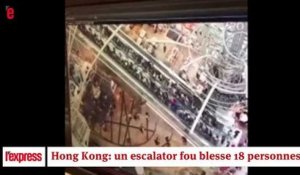 Un escalator devient fou et blesse 18 personnes à Hong Kong