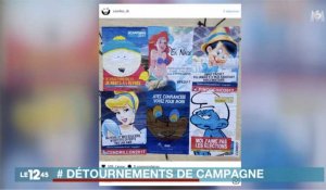 Les affiches de campagne présidentielle détournées ! - ZAPPING ACTU DU 12/04/2017
