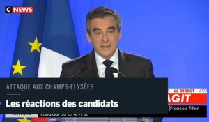 Les candidats ont réagi à l'attaque des Champs-Elysées