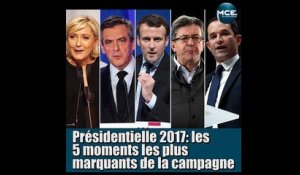 Présidentielle 2017: les cinq moments les plus marquants de la campagne