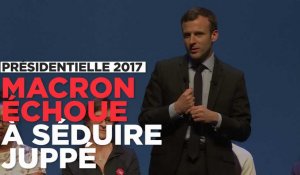 À Bordeaux, Macron encense Juppé (qui lui préfère Fillon)