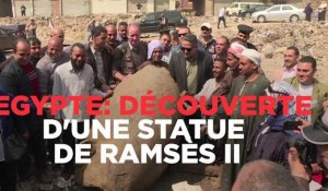 Egypte : découverte d'une statue de Ramsès II
