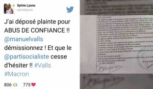 Une militante socialiste porte plainte contre le PS après le soutien de Valls à Macron