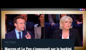 Laïcité : passe d’armes entre Macron et Le Pen sur le burkini