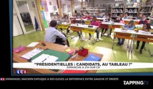 Emmanuel Macron explique à des écoliers la différence entre la gauche et la droite (vidéo)