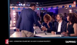 ONPC : Clémentine Célarié refuse de serrer la main de Florian Philippot (vidéo)